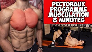 Explosez vos Pectoraux  Exercice musculation haltère en 8 minutes [upl. by Gowon]