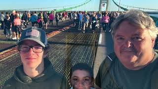 Mackinac Bridge Walk 2024 [upl. by Eiramllij]