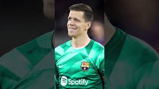 SZCZĘSNY ZAGRA DLA FC BARCELONY shorts [upl. by Lletniuq]