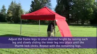 Instant Canopy Sidewall Setup  FoodTentcom [upl. by Amek]