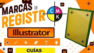 Como hacer GUIAS o REGISTROS ➕ para SERIGRAFIA en ILLUSTRATOR [upl. by Kiryt]