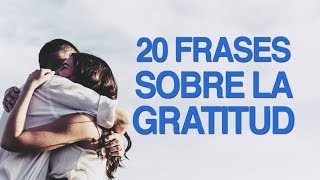 20 Frases sobre la gratitud para valorar los detalles 😇 [upl. by Enileuqaj]