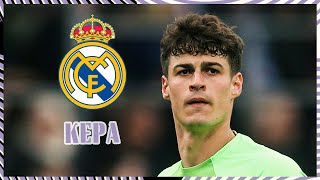 Kepa Arrizabalaga new REAL MADRID PLAYER [upl. by Mathia]