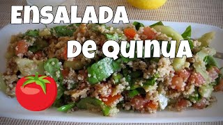 Ensalada de Quinoa con Verduras Vegana The Frugal Chef [upl. by Simaj]