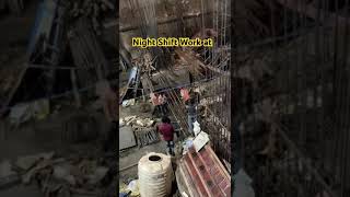 Night Shift Work at construction workout ytshortsindia [upl. by Romeo]