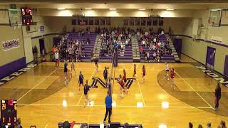 Nooksack Valley vs Mount Baker Girls Varsity Volleyball [upl. by Sucramal]