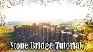 Minecraft Diagonal Arched Stone Bridge Tutorial [upl. by Eirrehc]