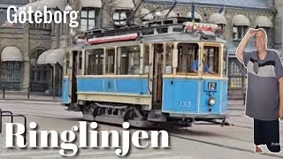 Ringlinjen Göteborg Gamla Fina Spårvagnar [upl. by Atiuqet]