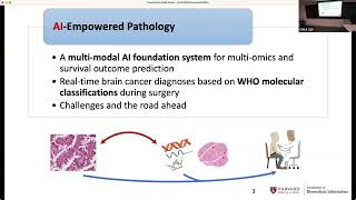 KunHsing Yu  Foundation Models for RealTime Cancer Diagnosis [upl. by Htyderem]