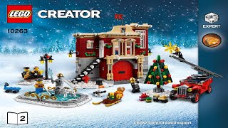 LEGO instructions  Creator Expert  10263  Winter Village Fire Station Book 2 [upl. by Salem]