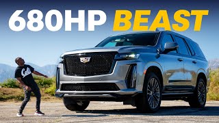 NEW Cadillac Escalade V 680hp Beast TRACK Tested  4K [upl. by Odlareg115]