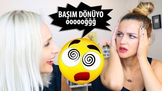 İrem Helvacıoğluyla quotKAFAMIZ Bİ DÜNYAquot Makyaj Challenge  Head Spinning Makeup  Sebile Ölmez [upl. by Sible]