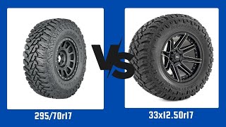 Tire Size 29570r17 vs 33x1250r17 [upl. by Alhak246]