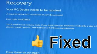 Recovery your pcdevice needs to be repaired [upl. by Els955]