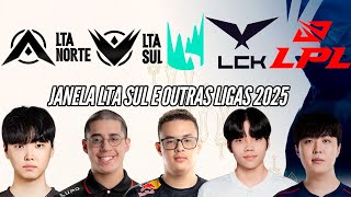 JANELA LTA SUL e OUTRAS LIGAS  TATU CHEGANDO TIMES DA LLA MUITO FORTES CHOVY na LPL [upl. by Rhys613]