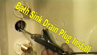 Bath Sink Drain Plug Replacement [upl. by Emse]