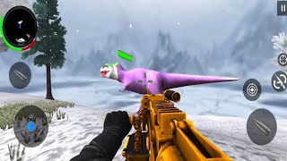 dinogame 🦖 wild animal hunter 3d  dinosaur hunter game  Android gameplay 35 [upl. by Hayilaa]