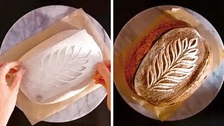 HOW TO DECORATE BREAD  BREAD SCORING TUTORIAL [upl. by Aseret]