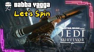 Starwars Jedi Survivor Lightsaber Spin Real Life 👌 😄 starwars lightsaber psytrance [upl. by Kcub]