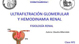 Clase 2 renal parte 22 Ultrafiltracion Glomerular y Hemodinamia Renal [upl. by Lisabet]