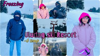 Uludag ski resort Bursa  freezing at Uludag mountains  vlog türkiye tour bursa [upl. by Inaliel]