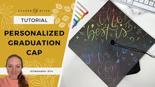 How To Customize Your Graduation Cap  Grad Cap Topper [upl. by Wrench522]