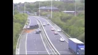 M62 Crash Leeds West Yorks UK [upl. by Hadley]