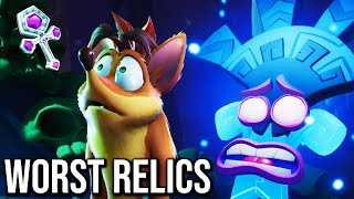 Top 5 WORST Platinum Relics in Crash Bandicoot 4 [upl. by Dearden]