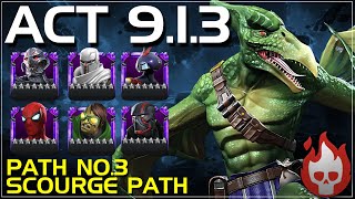 MCOC Act 913  Path 03  The Scourge Path  Warlock Vs Sauron  2024 [upl. by Htaek654]