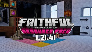 Textura FAITHFUL 64x64 Para Minecraft BEDROCK 12141 [upl. by Ahsatan907]