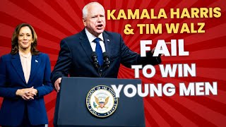 Kamala Harris amp Tim Walz FAIL to win over young men kamalaharris timwalz donaldtrump [upl. by Reggis]