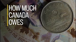 How much Canada owes in federal debt [upl. by Ambrose878]