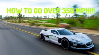 HOW TO GO OVER 350 MPH ON FORZA HORIZON 5 [upl. by Ruomyes]