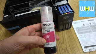 How To REFILL an EPSON EcoTank ET2850 PRINTER [upl. by Lenwood]