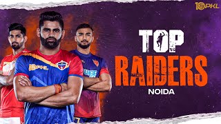 Top Raiders of Noida Leg  Pardeep Narwal Parteek Dahiya amp Ashu Malik  PKL Season 10 [upl. by Aicemed240]