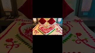 Romantic room decoration for newly couple shorts amazing beautiful wedding viralvideo [upl. by Hacker]