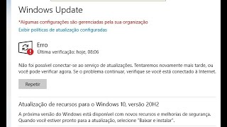 Resolvendo erro de atualização do Windows Update [upl. by Malilliw]