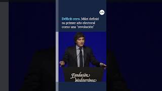 Milei definió su primer año electoral como una quotrevoluciónquot por su déficit cero y emisión cero [upl. by Sanfourd]