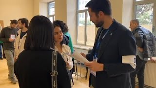 Hundreds of foreign observers monitor election process in Georgia [upl. by Alroy411]