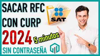 Cómo Sacar el RFC con CURP en 2024  Trámites SAT  Fiscal  Contador Contado [upl. by Littman117]