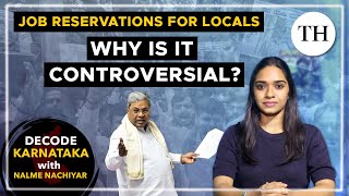 Karnataka job reservation bill for locals Why is it controversial  Decode Karnataka [upl. by Alrac]