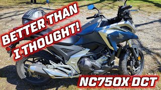 Honda NC750X DCT Demo Ride  Honda Hangout 2023 [upl. by Annaeerb]