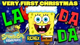 quotThe Very First Christmasquot REMIX SingAlong 🎶  SpongeBob [upl. by Nnairrehs]