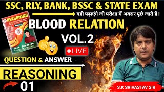 🔴🔴BLOOD RELATION VOL2 DISCUSSION srivastavcampus01forall [upl. by Giess741]