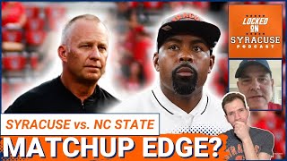 How Syracuse Football Matches Up with NC State Wolfpack  Syracuse Orange Podcast [upl. by Dibrin]