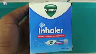 Vicks Inhaler  Helps Relieve Blocked Nose  Vicks Inhaler Uses Side effects benefits dosage Fayde [upl. by Enohpets]