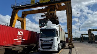 Load for japan  Elgin to Grangemouth docks  Scottish highlands in the sunshine ☀️ [upl. by Janifer]