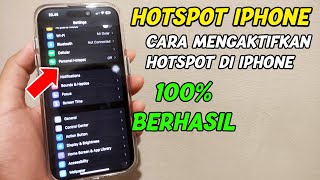 Hotspot Iphone ilang  Cara Mengaktifkan Hotspot di Iphone [upl. by Sivlek]