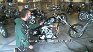 HarleyDavidson Sportster turns into a KICKASS Chopper [upl. by Nore159]