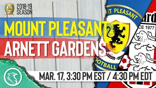 Mount Pleasant vs Arnett Gardens March 17 2019 Red Stripe Premier League [upl. by Helmer]